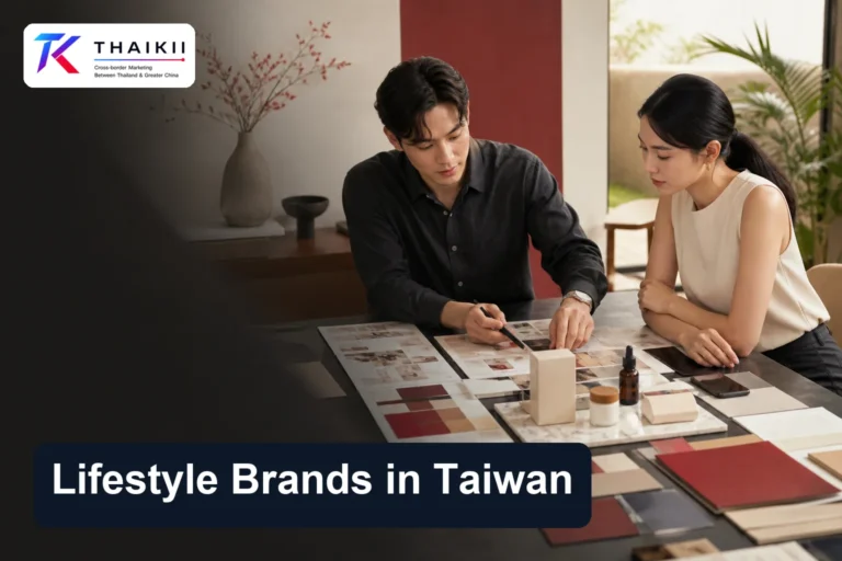 Thai brand and Taiwan marketing teams planning lifestyle content for Taiwanese consumers