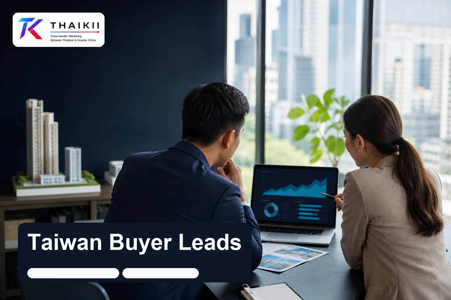 Thai property developer reviewing Taiwan buyer lead analytics
